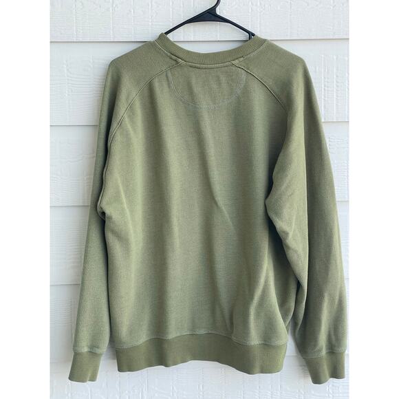 Greg Norman Avocado green pullover Pique knit sweatshirt L - Picture 2 of 12